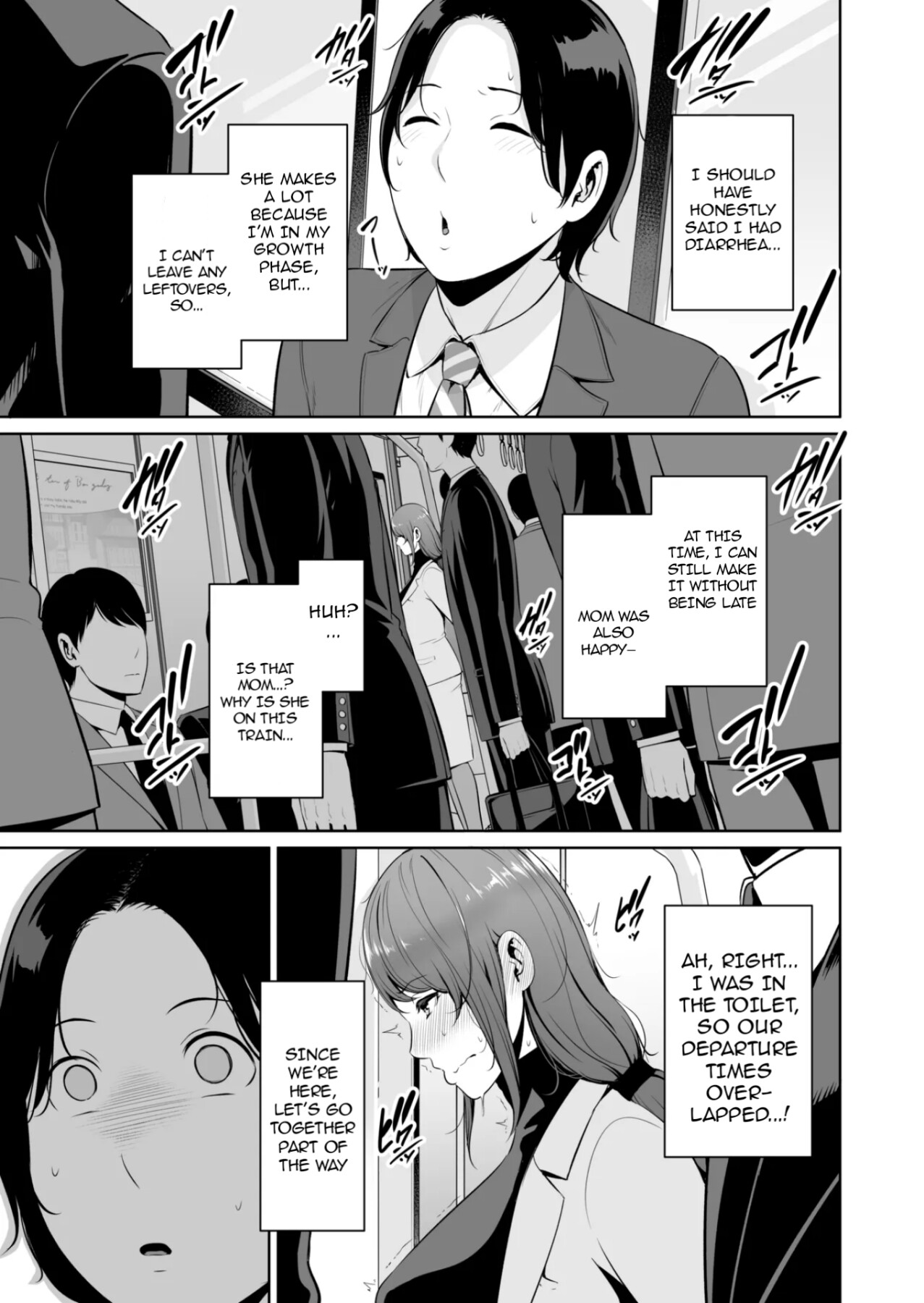 Hentai Manga Comic-My Stepmother on The Train..-Read-6